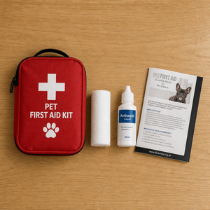 Manuel d'urgence pour animaux <span class=keywords><strong>de</strong></span> compagnie : Guide étape par étape pour sauver des vies en voiture, illustrations claires, livret <span class=keywords><strong>de</strong></span> premiers secours pour chiens - Product Image 1