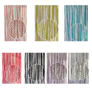 Damaskeen-cortina <span class=keywords><strong>de</strong></span> aluminio con flecos para decoración <span class=keywords><strong>de</strong></span> <span class=keywords><strong>Halloween</strong></span> y Pascua, cortinas metálicas <span class=keywords><strong>de</strong></span> 1x2m para <span class=keywords><strong>fiesta</strong></span> - Product Image 6