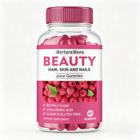 Gummies Beauté OEM Collagène Biotine Vitamine C Soutien Peau Cheveux Ongles Complément Alimentaire 60 Unités Vente en Gros Fabricant