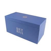 Boîtes en papier rigides écologiques de luxe Crown Win pour cosmétiques, bijoux, parfums et crèmes pour les yeux, fermeture magnétique, ruban, doublure en éponge