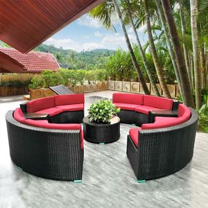 Set <span class=keywords><strong>da</strong></span> <span class=keywords><strong>Giardino</strong></span> Moderno, Divano Sezionale Grande per Esterni, Ideale per Hotel e Appartamenti - Product Image 3