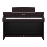 Piano droit haut de gamme Yamaha CLP-845R à 88 touches et trois claviers pour la préparation aux examens de musique.