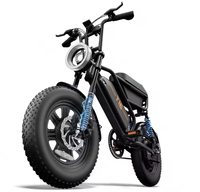 Vélo électrique T16 500W avec moteur arrière sans balais, batterie lithium 48V 13Ah, 7 vitesses, pneus larges, écran LCD, cadre en carbone, vélo de ville