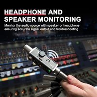 Testeur audio portable Xvive AT-1 - Testeur de câbles XLR, générateur de signal, vérificateur d'alimentation fantôme, outil audio rechargeable pour ingénieurs