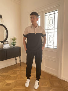 เสื้อโปโลผ้าไหมคอตตอนปักโลโก้เสื้อยืดกอล์ฟแบบเรียบเสื้อโปโลออกแบบโลโก้ได้ตามต้องการ - Product Image 4