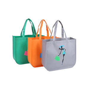ถุงช้อปปิ้งผ้าทอแบบพับได้ รีไซเคิลได้ พิมพ์ลายตามสั่ง ขายส่ง - Product Image 1