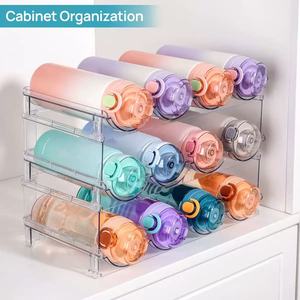Lưu Trữ Di Động Organizer Stackable Nhựa Kệ Rượu Vang Nước Giữ Chai Du Lịch Mug Giữ Cốc Cho Tủ Lạnh Làm Sạch Đồ Ăn - Product Image 4
