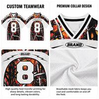 Camiseta Deportiva Personalizada de Malla de Poliéster, Estilo Boxy, Camiseta de Fútbol Americano con Estampado de Camuflaje, Camiseta Extra Grande con Gráficos