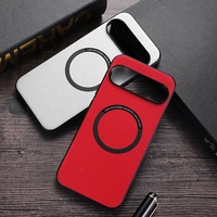 Étui de téléphone en cuir magnétique pour Google Pixel 9 Pro, résistant aux chocs et aux chutes