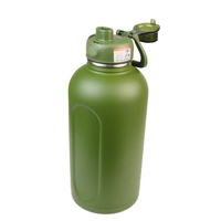 Grande bouteille d'eau en acier inoxydable pour camouflage, produits chauds, capacité de 13l/2l/2,2 l, mat, logo personnalisé avec manches amovibles, livraison gratuite