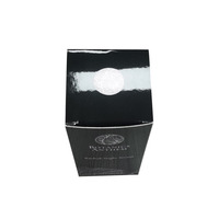 Scatola di Imballaggio Personalizzata di Lusso Nera per Cosmetici, con Laminazione Lucida, in Carta Riciclabile, per Siero, con Stampa a Caldo
