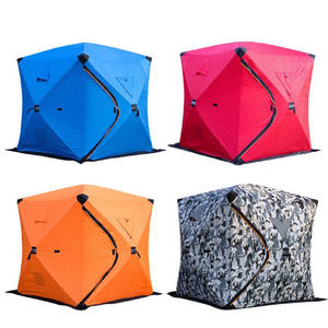 Tienda de Campaña Emergente para 3-4 Personas, Impermeable, Aislada, de Fácil Montaje, Fácil de Transportar, Refugio para Pesca en Hielo al Aire Libre en Invierno - Product Image 1
