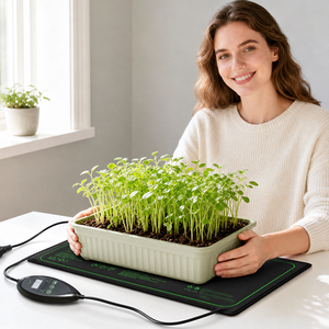 Tapis chauffant imperméable pour semis avec thermostat numérique, tapis de germination professionnel pour le démarrage de graines et la clonation - Product Image 6