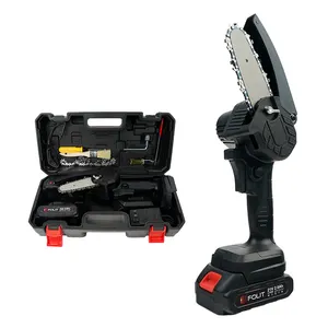 Siêu điện 21V 4 "Một tay cầm tay điện không dây chuỗi Saw pin lithium Chainsaw với các phụ kiện và Bộ công cụ