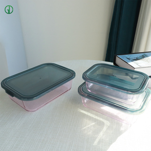 กล่องใส่อาหาร TYGLASS ทำจากแก้วบอโรซิลิเกต ฝาปิด PP ปิดสนิท ป้องกันการรั่วซึม ซ้อนกันได้ ใช้กับไมโครเวฟได้ ปลอดสาร BPA ขนาด 0.5-2 ลิตร - Product Image 4