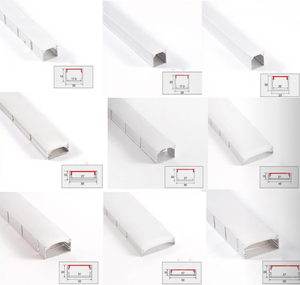 Nouvelle conception 40*20mm LED lampe de ligne en forme d'arc en aluminium avec couvercle en PC à rainure de quille en dentelle incurvée dissimulée - Product Image 2