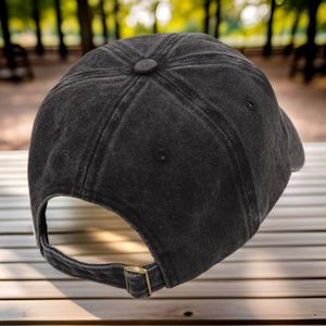 Casquette de baseball vintage en coton lavé à 6 panneaux avec logo brodé 3D personnalisé - Product Image 5