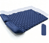Matelas pneumatique double pour le camping en plein air, épaisseur 10 cm, matelas gonflable avec éponge intégrée pour la randonnée, les voyages en voiture, la tente