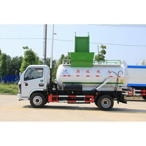 รถบรรทุกขยะอาหารตงเฟิง 4x2 4.88 คิว รถกำจัดขยะในครัว สำหรับเก็บขยะอาหาร - Product Image 4
