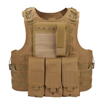 Tactische Camouflage Vest Combat Beveiliging Vest Leger CS Jeu Airsoft Assault Molle Vest Apparatuur Outdoor Kleding