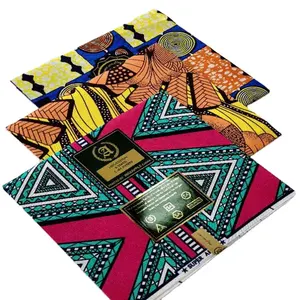 100% polyester african cloth fabric super java