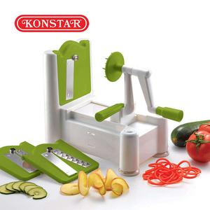 Livraison Rapide - Hachoir Manuel Ergonomique en Acier Inoxydable pour Légumes, Ustensile de Cuisine pour Faire des Légumes Bouclés - Product Image 1