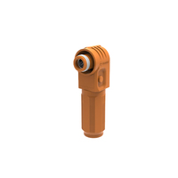 Connecteur de stockage d'énergie à prise rapide DEGSON personnalisé 120A en cuivre, 1500V, ignifuge, avec bornier orange et broche d'assemblage