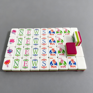 Nuevo Juego de Mahjong de Lujo en Acrílico Rosa 2026, 160 Fichas Exquisitamente Talladas, Estuche de 4 Capas, Estilo Americano, el Regalo de Navidad Definitivo - Product Image 4
