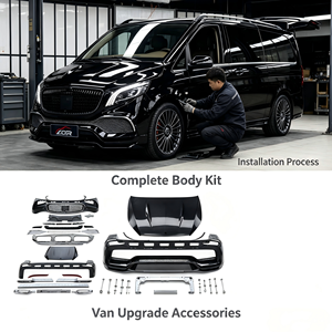 Kit Carrozzeria per Mercedes-Benz VITO <span class=keywords><strong>Classe</strong></span> <span class=keywords><strong>V</strong></span> 2016-2023 W447 V220d V250d Facelift 2023 Stile GLS Maybach con Fari LED e Paraurti Bolt-On - Product Image 1