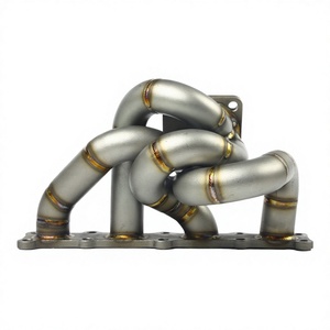Colector de escape de acero inoxidable Vortex Performance compatible con Mitsubishi Lancer Evolution X EVO 10 4B11T MR GSR Tuning Pipe - Product Image 1