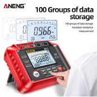 Megóhmetro Digital ANENG MH12 1000V, Medidor de Resistencia de Aislamiento, Probador de Tierra, Voltímetro de Alto Voltaje, Herramientas de Prueba