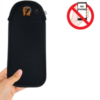 Sac de téléphone portable en néoprène avec logo personnalisé, fermeture magnétique, pochette de téléphone portable verrouillable pour les événements scolaires et étudiants