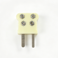 Connecteur thermocouple miniature mâle en céramique de type K, anti-explosion, OEM ODM, accessoires de connecteur de capteur de température personnalisés