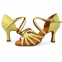 Chaussures de danse latine à talons hauts pour femmes adultes, respirantes, à semelle souple, chaussures de danse tango professionnelles, chaussures de danse cha-cha