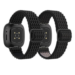 IVANHOE pour <span class=keywords><strong>Fitbit</strong></span> Versa 3 <span class=keywords><strong>Bracelet</strong></span> 4 bandes <span class=keywords><strong>Bracelet</strong></span> de montre réglable en nylon élastique pour <span class=keywords><strong>Fitbit</strong></span> <span class=keywords><strong>Sense</strong></span>/<span class=keywords><strong>Sense</strong></span> 2 <span class=keywords><strong>Bracelet</strong></span> Sport <span class=keywords><strong>Bracelet</strong></span> - Product Image 1