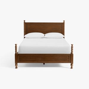 Juego de Muebles de Dormitorio Modernos Rústicos de Madera Maciza, Cama King Size, Mesita de Noche, Cómoda, para Uso Residencial - Product Image 2