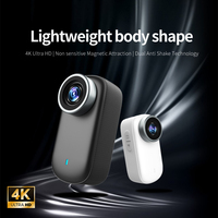 Caméra d'action sportive sous-marine 4K étanche 30m avec WiFi intégré, grand angle 130°, caméra corporelle magnétique M10