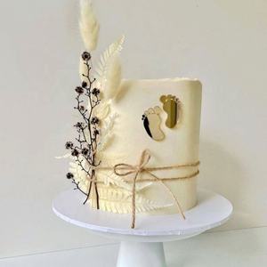 ของตกแต่งเค้กอะคริลิคสำหรับงานเลี้ยงฉลองทารกแรกเกิด รูปเท้าเด็ก ของตกแต่งคัพเค้ก ตัวตกแต่งหน้าเค้กเด็ก - Product Image 2