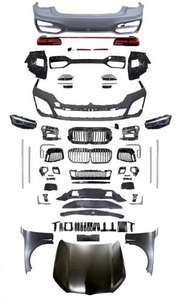 Kit carrosserie pour <span class=keywords><strong>BMW</strong></span> <span class=keywords><strong>Série</strong></span> <span class=keywords><strong>7</strong></span> F01/F02 2008-2015 jusqu'à <span class=keywords><strong>2023</strong></span>+ G12 LCI Style M760 Sans découpe Kit de mise à niveau direct d'usine Aile Pare-chocs Capot - Product Image 2
