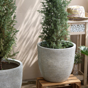 <span class=keywords><strong>Maceta</strong></span> de Fibra de Vidrio de Calidad, Estilo Rústico, para Exteriores, Decorativa para Jardín, para Plantas y Paisajismo - Product Image 3