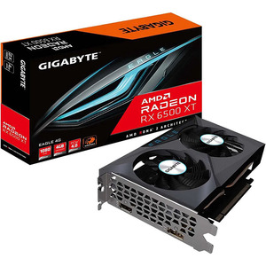 Tarjeta Gráfica GIGABYTE Eagle Radeon <span class=keywords><strong>RX</strong></span> <span class=keywords><strong>6500</strong></span> <span class=keywords><strong>XT</strong></span> <span class=keywords><strong>4GB</strong></span> GDDR6 PCI Express 4.0 ATX GV-R65XTEAGLE-4GD - Product Image 1
