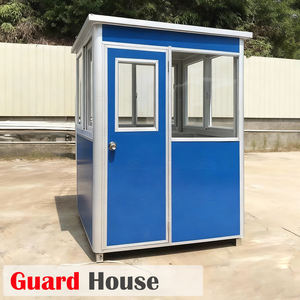Caseta Metálica Segura y Elegante, Cabina de Vigilancia Portátil, Quiosco de Seguridad Temporal, Pequeña Garita de Guardia Exterior, Caseta de Seguridad Moderna - Product Image 1
