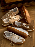 Chaussures de sport décontractées classiques de luxe rétro en cuir véritable pour hommes, respirantes, à semelle épaisse, légères et confortables, de marque personnalisée