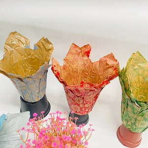 Fabricant de pots de fleurs personnalisés, couverture de <span class=keywords><strong>Pot</strong></span> de fleurs en plastique PE en papier Kraft recyclable imperméable - Product Image 5