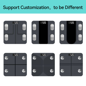 Báscula Digital de Baño de Vidrio Templado, Capacidad de 180 kg, Funciona con Batería, Pantalla LED con Medición de Grasa Corporal y Composición Corporal - Product Image 2