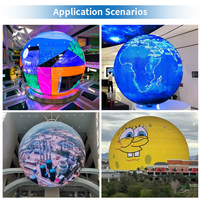 Intérieur P1.8 P2 P2.5 P4 Cylindre Flexible Publicité Led Panneau D'affichage Colonne Ronde Led Mur Personnalisé Forme Écran Led