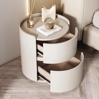 2023 nouvelle lumière luxe haut de gamme armoire de chevet boîte de rangement créative moderne en bois Table basse pour enfants