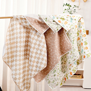 Happyflute thân thiện với môi tinh khiết bông Muslin Áo choàng tắm in vuông trùm đầu khăn cho trẻ em chất lượng cao sử dụng nhà bán buôn - Product Image 1