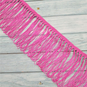Elegant 13.5 cm Long Pink Polyester <b>Tassel</b> <b>Trim</b> Loom Category <b>Tassel</b> Fringe - Product Image 3