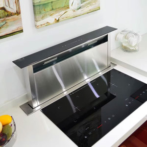 Hotte aspirante relevable encastrable pour îlot de cuisine, à aspiration latérale, pour cuisine ouverte, avec aspiration intelligente - Product Image 5